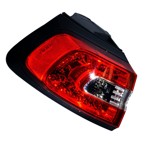 Crown Automotive 68102906AF Right Outer Tail Lamp for 2014-18 Jeep KL Cherokee, Mounts to the Quarter Panel - Black, Clear, Red Plastic
