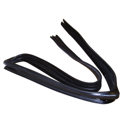 Crown Automotive 55136081AI Left Rear Door Glass Seal for 1999-2004 Jeep WJ, WG Grand Cherokee - Black Rubber, Sold Individually