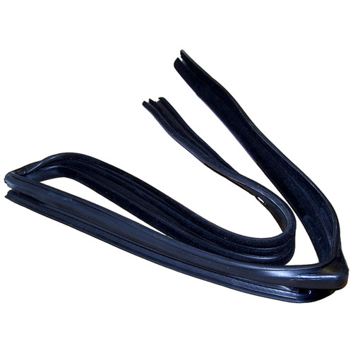 Crown Automotive 55136081AI Left Rear Door Glass Seal for 1999-2004 Jeep WJ, WG Grand Cherokee - Black Rubber, Sold Individually