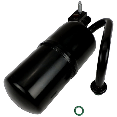 Crown Automotive 55036630AE A/C Receiver Drier for 1997-2000 Jeep XJ Cherokee LHD w/ 2.5L, 4.0L Engines - Black Aluminum
