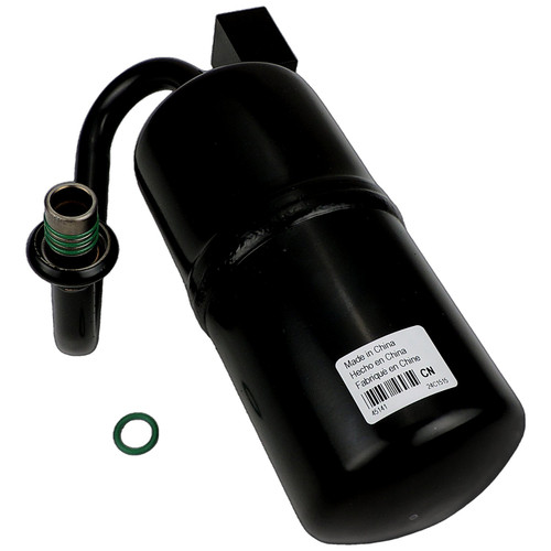 Crown Automotive 55036630AE A/C Receiver Drier for 1997-2000 Jeep XJ Cherokee LHD w/ 2.5L, 4.0L Engines - Black Aluminum