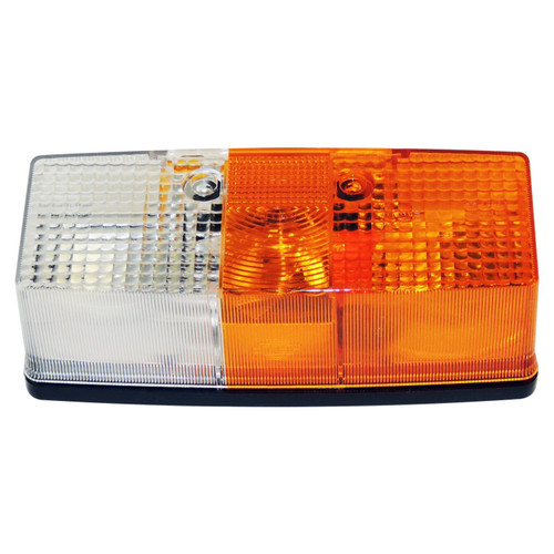 Crown Automotive 56003010 Front Right Parking Lamp for 1987-1995 Jeep YJ Wrangler, Export Only - Amber, Clear Plastic, Sold Individually