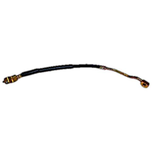 Crown Automotive 52006473 Left Front Brake Hose for 1990-1995 Jeep YJ Wrangler w/o ABS - Black, Zinc Metal, Rubber, Sold Individually
