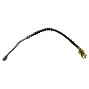 Crown Automotive 52006473 Left Front Brake Hose for 1990-1995 Jeep YJ Wrangler w/o ABS - Black, Zinc Metal, Rubber, Sold Individually