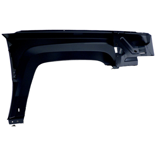 Crown Automotive 68079925AA Left Fender for 2011-2017 Jeep MK Patriot w/o Side Repeater Lens - Black Steel, Sold Individually