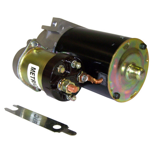 Crown Automotive 53002124 Starter for 1984-1986 Jeep XJ Cherokee, MJ Comanche w/ 2.8L Engine - Black, Silver Metal, Sold Individually
