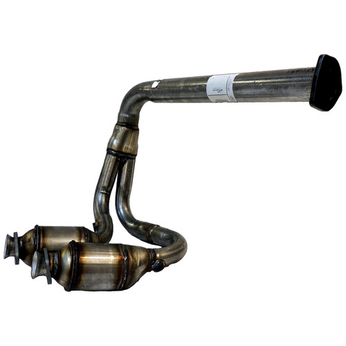 Crown Automotive 5114461AA Front Exhaust Pipe for 1/25/00-02 Jeep TJ Wrangler w/ 4.0L Engine w/ Flange, Includes 2 Catalytic Converters