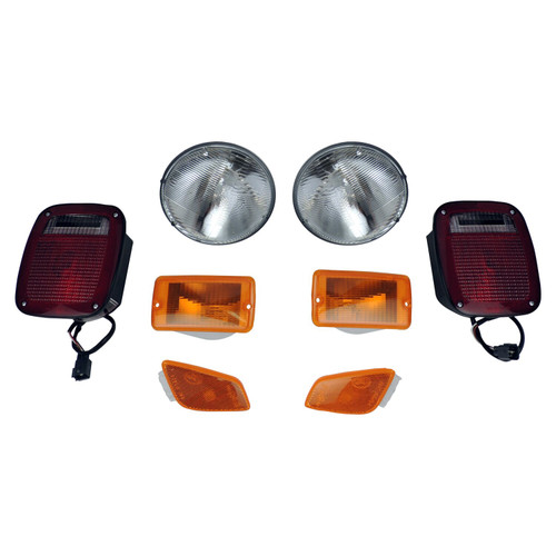 Crown Automotive LK8 Light Master Kit for 2004-2006 Jeep TJ Wrangler, Includes Headlights, Side Marker Lights, Parking Lights, and Tail