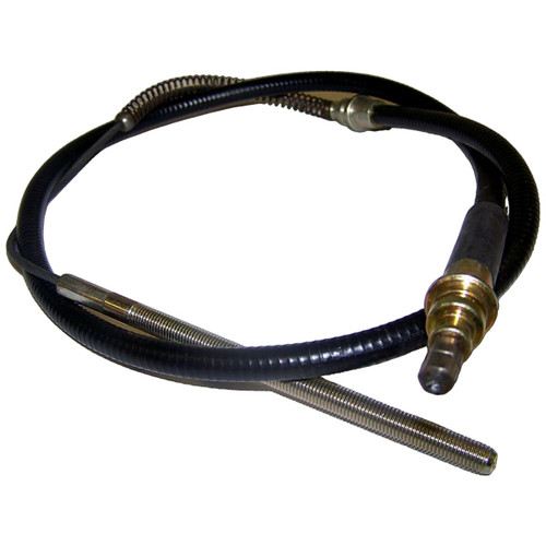 Crown Automotive J5355721 Front Parking Brake Cable for Miscellaneous 1976-79 Jeep SJ, J-Series - Black, Unpainted Plastic, Rubber, Steel