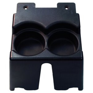Crown Automotive CH1 Black Cup Holder for Fits 1984-1996 XJ Cherokee, Above the Parking Brake Handle - Black Plastic, Sold Individually