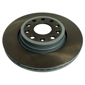 Crown Automotive 68250085AA Front Brake Rotor for 2018+ Jeep JL Wrangler & 2020+ JT Gladiator - Gray, Unpainted Cast Iron