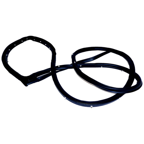 Crown Automotive 55399214AF Right Rear Door Weatherstrip for 2011-2022 Jeep WK Grand Cherokee - Black Rubber, Sold Individually