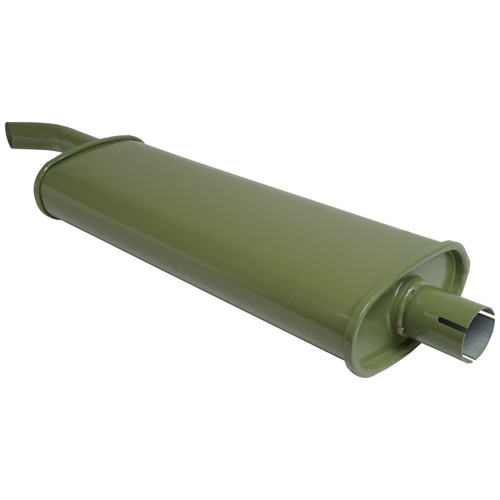 Crown Automotive A6118 Exhaust Muffler - Fits 1941-1945 Jeep MB & CJ-2A, Olive Drab