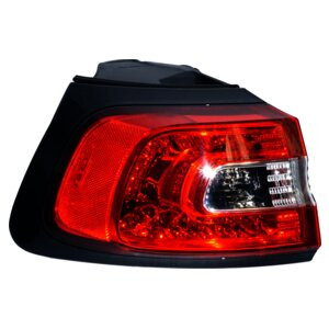 Crown Automotive 68102907AF Left Outer Tail Lamp for 2014-2018 Jeep KL Cherokee, Mounts to the Quarter Panel - Black, Clear, Red Plastic