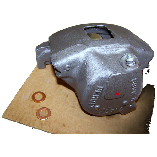 Crown Automotive J8131648 Front Left Brake Caliper for 1978-1981 Jeep CJ-5, CJ-7, CJ-8 w/ 2 Bolt Caliper Brackets, Less Pads