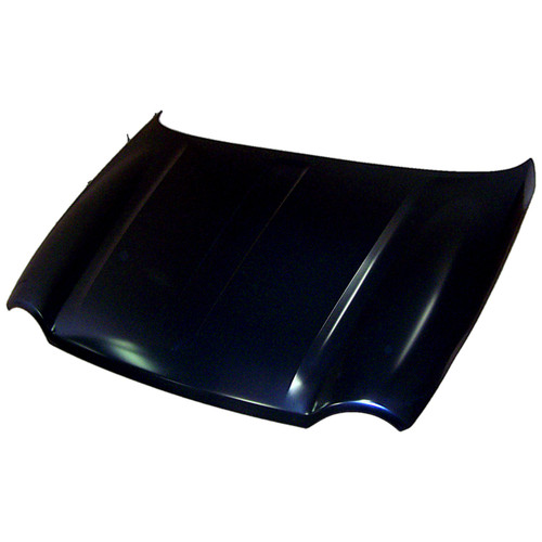 Crown Automotive 55177200AF Hood for 2005-2007 Jeep KJ Liberty w/o Renegade Package, Black Primed - Black Metal, Sold Individually