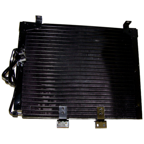 Crown Automotive 55036366 Air Conditioner Condenser for 1997-1999 Jeep TJ Wrangler w/ 2.5L, 4.0L Engine - Black Metal, Sold Individually