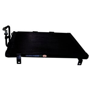 Crown Automotive 55036366 Air Conditioner Condenser for 1997-1999 Jeep TJ Wrangler w/ 2.5L, 4.0L Engine - Black Metal, Sold Individually