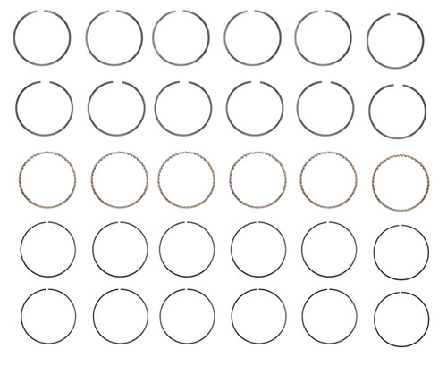 Enginetech C91166-STD Premium Standard Piston Ring Set for 1991-2005 Dodge Chrysler Plymouth 3.0L 181ci V6 - Complete Engine Ring Set