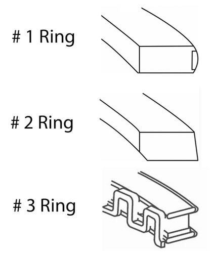 Enginetech S89486-.50 Premium .50mm Oversize Piston Ring Set for 2000-2012 Ford Lincoln Mercury 3.0L 181ci V6 - Complete Engine Ring Set
