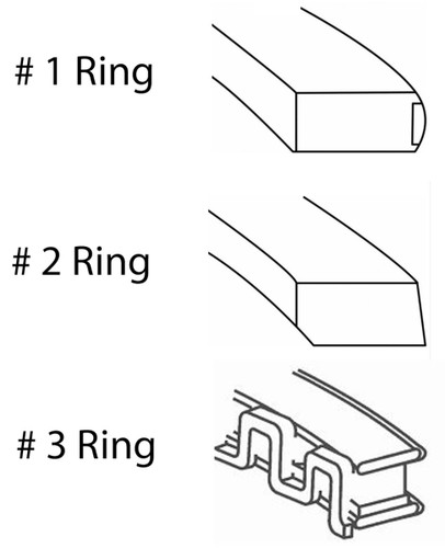 Enginetech S82514-.50 Premium .50mm Oversize Piston Ring Set for 1993-2009 VW Audi 2.0L 121ci I4 - Complete Engine Ring Set