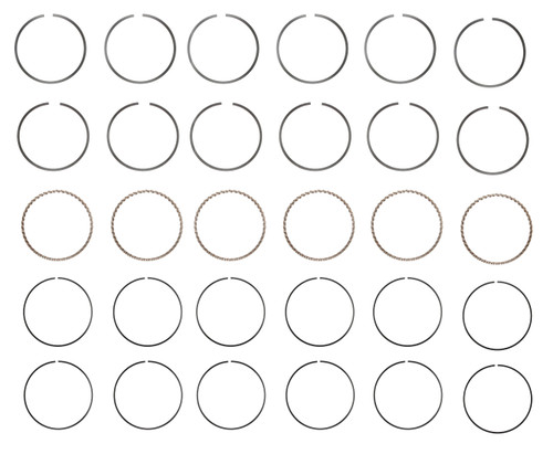 Enginetech C96826-.75 Premium .75mm Oversize Piston Ring Set for 1982-1987 Ford 3.8L 232ci V6 - Complete Engine Ring Set