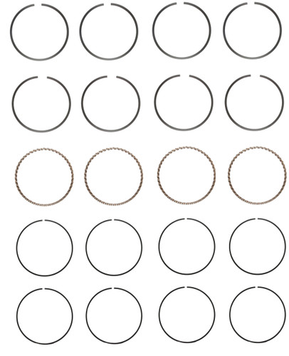Enginetech C85624-STD Premium Standard Piston Ring Set for 1995-1999 Eagle Mitsubishi 2.0L 122ci I4 - Complete Engine Ring Set