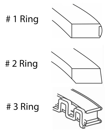 Enginetech M89166-STD Premium Standard Piston Ring Set for 1987-1995 Chevy Buick Oldsmobile 2.8L/3.1L V6 - Complete Engine Ring Set