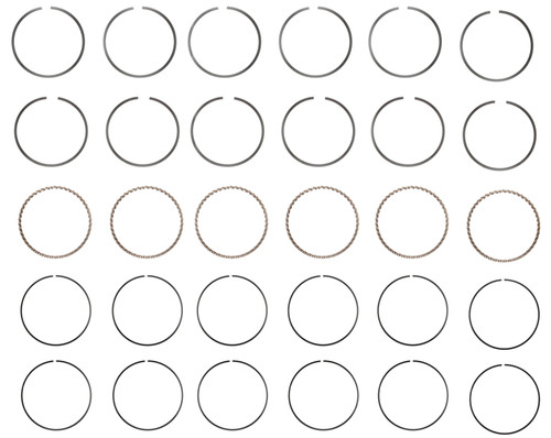 Enginetech M96816-STD Premium Standard Piston Ring Set for 1988-1995 Ford Lincoln Mercury 3.8L 232ci V6 - Complete Engine Ring Set