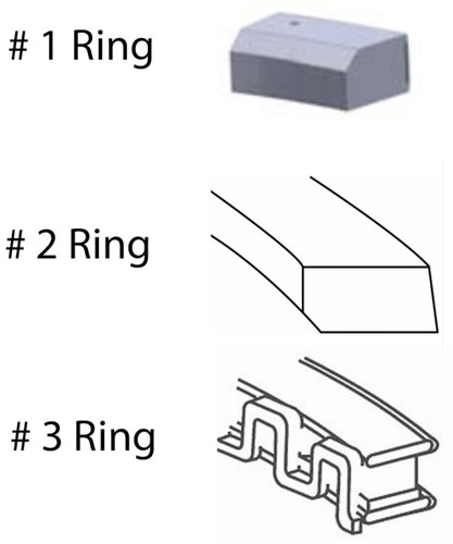 Enginetech M92138-STD Premium Standard Piston Ring Set for 1988-1995 Cadillac 4.5L/4.9L 273-300ci V8 - Complete Engine Ring Set