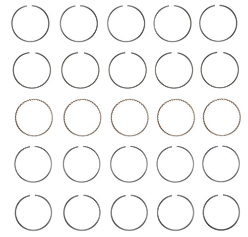Enginetech S95525-STD Premium Standard Piston Ring Set for 2007-2012 Chevy GMC Hummer Isuzu 3.7L 223ci I5 - Complete Engine Ring Set