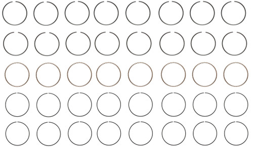 Enginetech S90238-STD Premium Standard Piston Ring Set for 1998-2004 Ford Lincoln Mercury 4.6L 281ci V8 - Complete Engine Ring Set