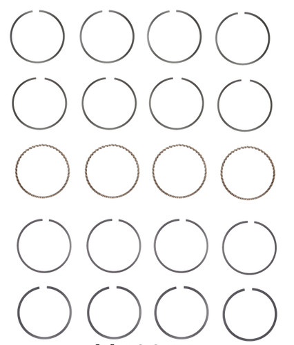 Enginetech M40054-030 Premium .030" Oversize Piston Ring Set for 1977-1993 Chevy GMC Jeep Buick 2.5L 151ci I4 - Complete Engine Ring Set
