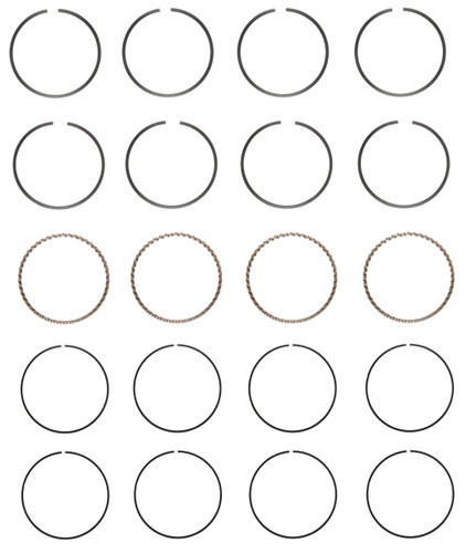 Enginetech C83334-.50 Premium .50mm Oversize Piston Ring Set for 1990-2005 Ford Mercury Kia Mazda 1.8L 112ci I4 - Complete Engine Ring Set