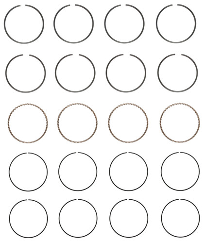 Enginetech C76134-STD Premium Standard Piston Ring Set for 1989-1994 Nissan 1.6L 97ci I4 - Complete Engine Ring Set - Sized by Bore