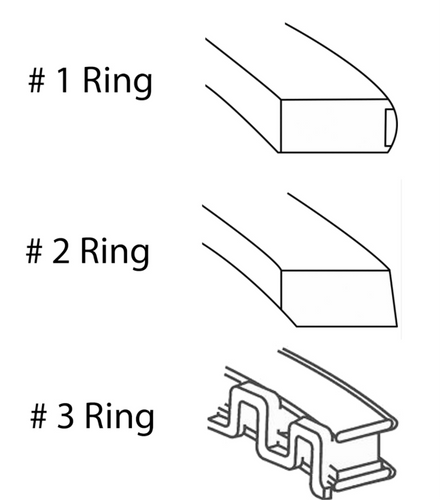 Enginetech R38858-030 Cast .030" Oversize Piston Ring Set for 1954-1977 Chevy GMC Buick 4.6L-5.7L 283-350ci V8 - Complete Engine Ring Set
