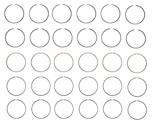 Enginetech C38856-060 Premium .060" Oversize Piston Ring Set for 1963-1995 Chevy Jeep 3.8L-4.1L 230-250ci I6 - Complete Engine Ring Set