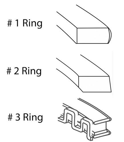 Enginetech R39116-STD Cast Standard Piston Ring Set for 1992-2003 Dodge 3.9L 239ci V6 - Complete Engine Ring Set - Sized by Bore