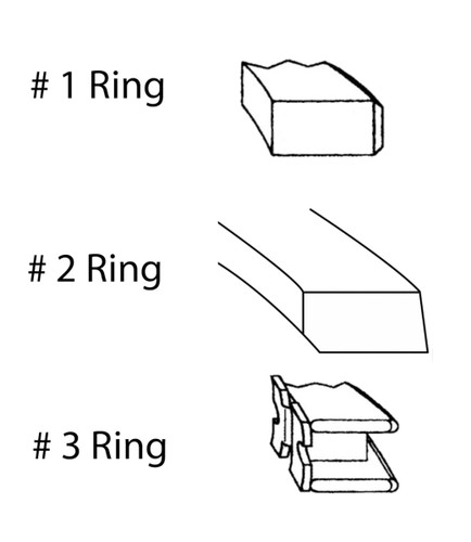 Enginetech C84114-.50 Premium .50mm Oversize Piston Ring Set for 1983-1986 Toyota 2.0L 122ci I4 - Complete Engine Ring Set
