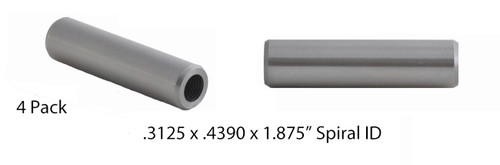 Valve Guides: 4 Count - .3125 x .4390 x 1.875" - Iron Spiral Reamed - GD9869