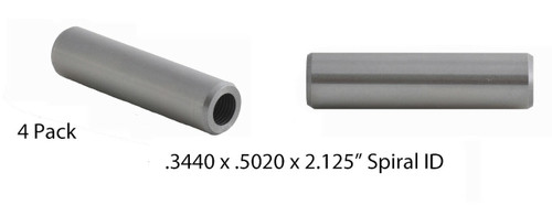 Valve Guides: 4 Count - .3440 x .5020 x 2.125" - Iron Spiral Reamed - GD9867