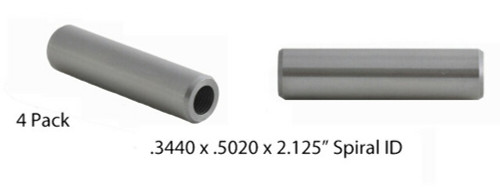 Valve Guides: 4 Count - .3440 x .5020 x 2.125" - Iron Spiral Reamed - GD9867