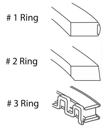 Enginetech R35056-060 Cast .060" Oversize Piston Ring Set for 1960-1979 Chevy Ford Buick 2.4L-3.3L 144-200ci I6 - Complete Engine Ring Set