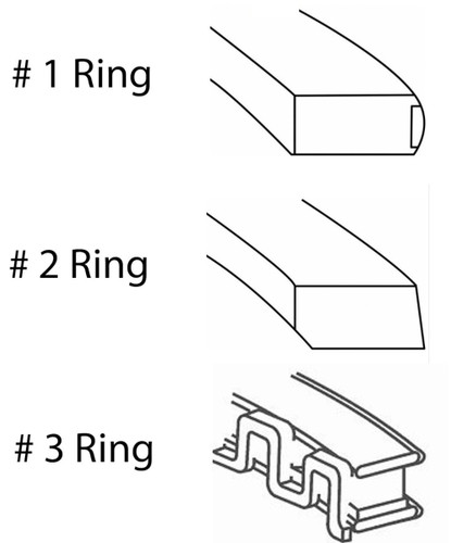 Enginetech C37796-020 Premium .020" Oversize Piston Ring Set for 2011-2020 Dodge Chrysler Ram Jeep 3.6L 220ci V6 - Complete Engine Ring Set