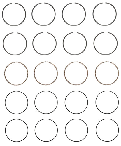 Enginetech C74114-STD Premium Standard Piston Ring Set for 1984-1987 Honda 1.5L I4 - Complete Engine Ring Set - Sized by Bore