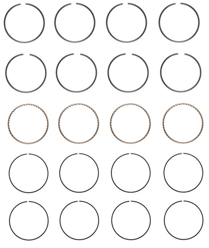 Enginetech C81114-STD Premium Standard Piston Ring Set for 1983-1991 Chevy Toyota 1.6L 98ci I4 - Complete Engine Ring Set