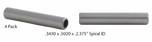 Valve Guides: Set of 4 - .3430 x .5020 x 2.375 - Iron Spiral Reamed - GD9459