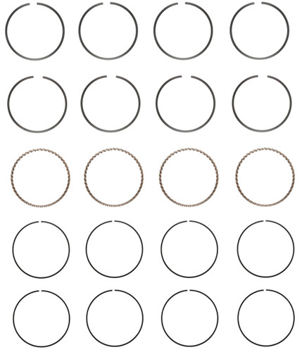 Enginetech C86334-STD Premium Standard Piston Ring Set for 1986-1995 Toyota 2.0L 122ci I4 - Complete Engine Ring Set - Sized by Bore