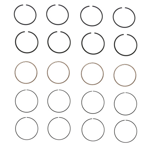 Enginetech R38854-STD Cast Standard Piston Ring Set for 1962-1995 Chevy GMC Jeep Eagle 2.5L 150-153ci I4 - Complete Engine Ring Set