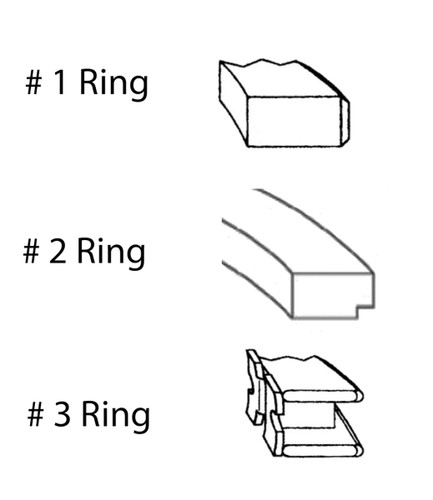 Enginetech C85534-STD Premium Standard Piston Ring Set for 1983-1988 Dodge Plymouth Mitsubishi 2.0L 122ci I4 - Complete Engine Ring Set